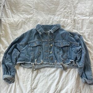 Denim Cropped Jacket